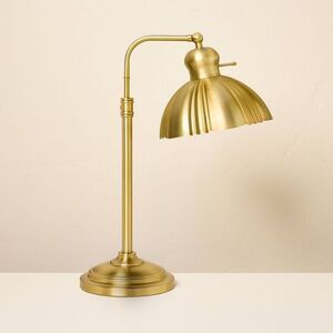 Fluted Scallop Brass Table Lamp - Hearth & Hand wi Brass